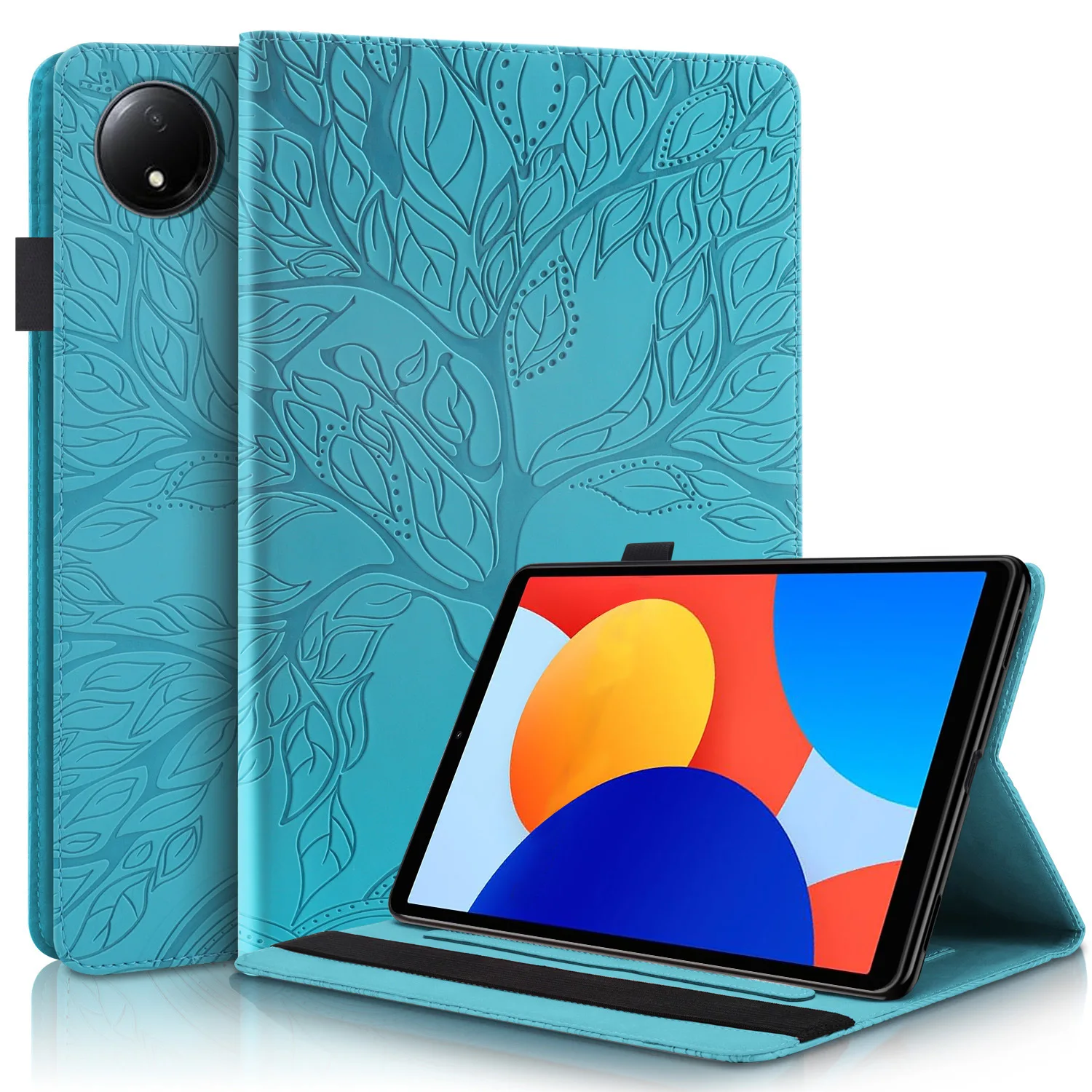 FÜR Redmi Pad SE 8.7 Hülle Leder-Standhülle Stoßfeste Rutschfeste Tablet-Schutzhülle – Detail 2