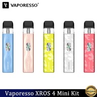 Original Vaporesso XROS 4 Mini Kit 1000mAh Vape Fit All XROS Pod Precise Airflow Adjustment Electronic Cigarette Vaporizer Kit