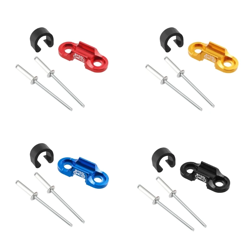 Y1UB Bike Brake Cable Derailleur Shifter Cable Guides Buckle Bike Cable Guides Hook Bike Brake Shifts Cable Base Buckle Clip