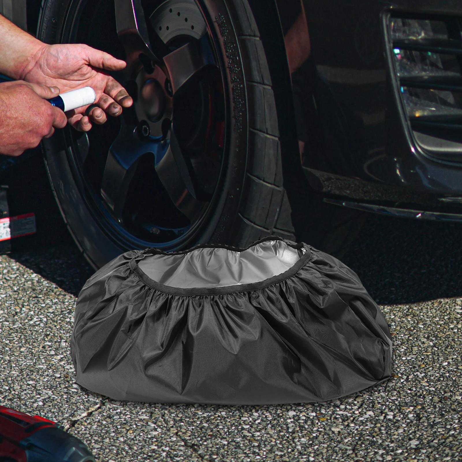 

Heavy Duty Cover 21.5x7.5x9.5in Waterproof Dustproof Oxford Winch Protective Cover Cloth ATV Winch Accessories