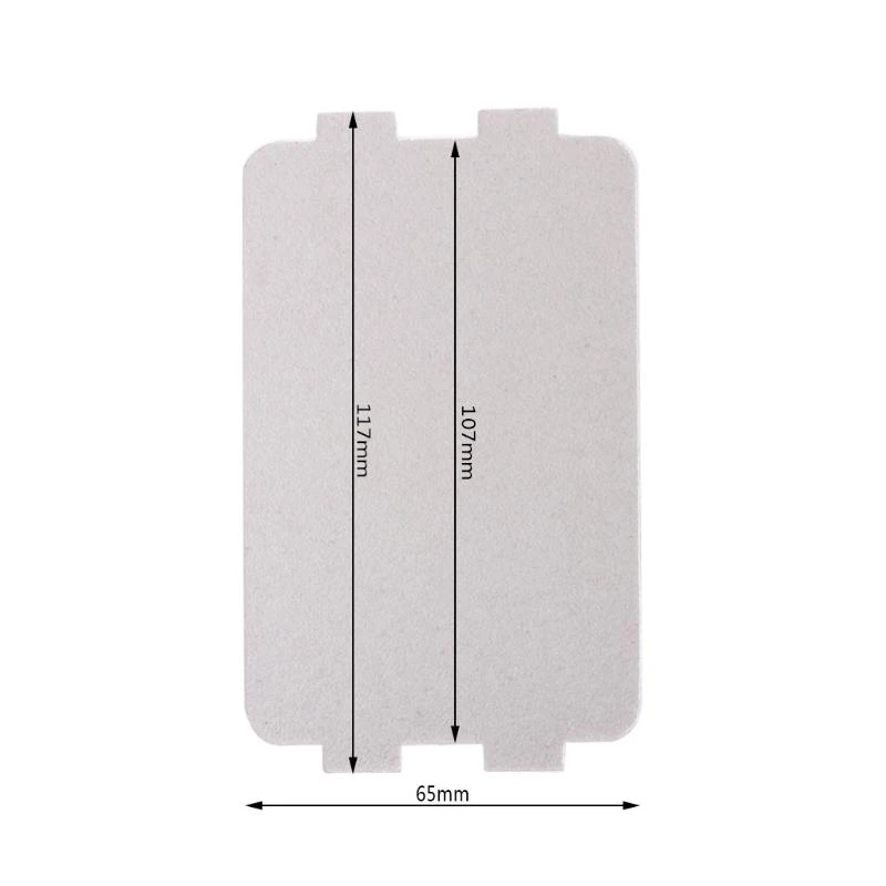 5PCSマイクロ波オーブンマイカプレートシート厚い交換パート107x64mmミディア