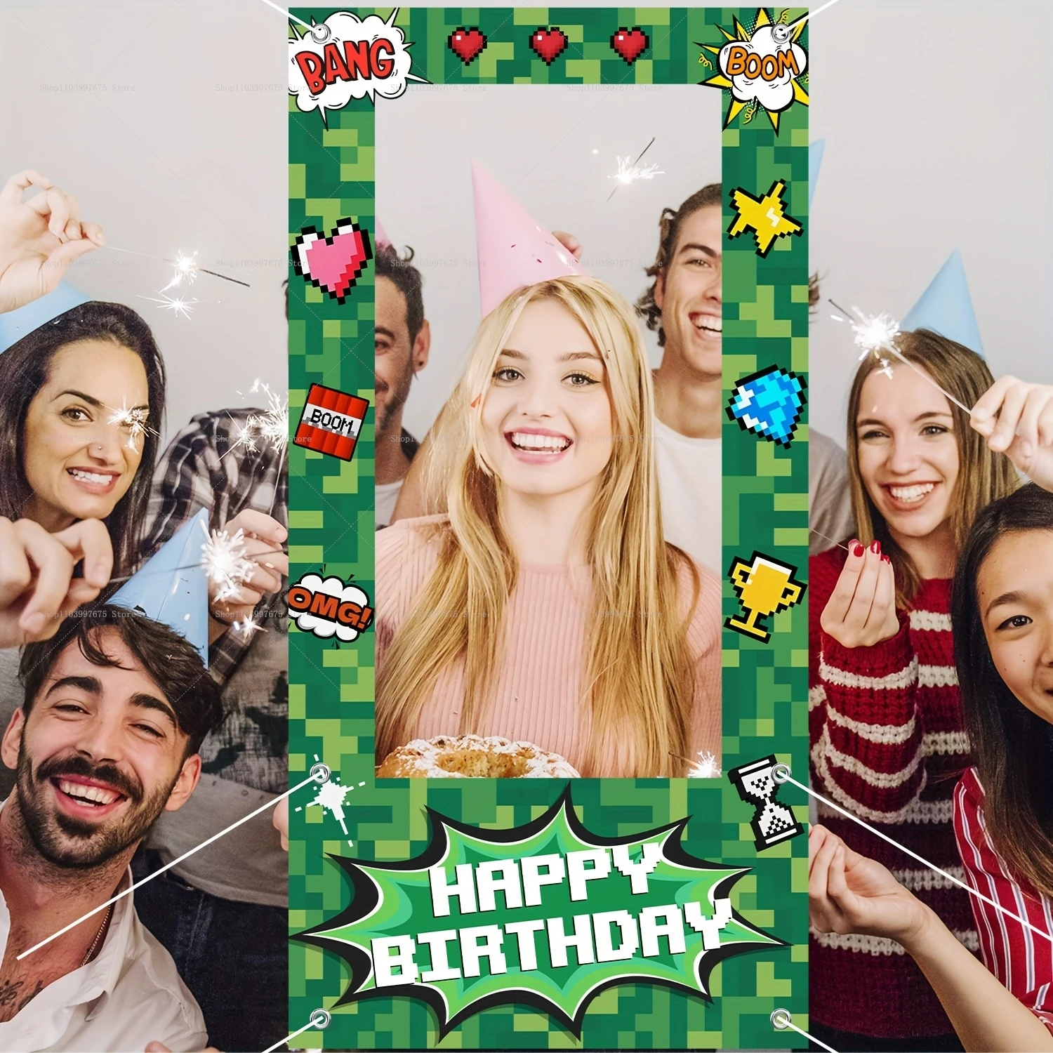 Party Games Bridal Shower - Pixel เกม Theme Party ตกแต่ง Photo