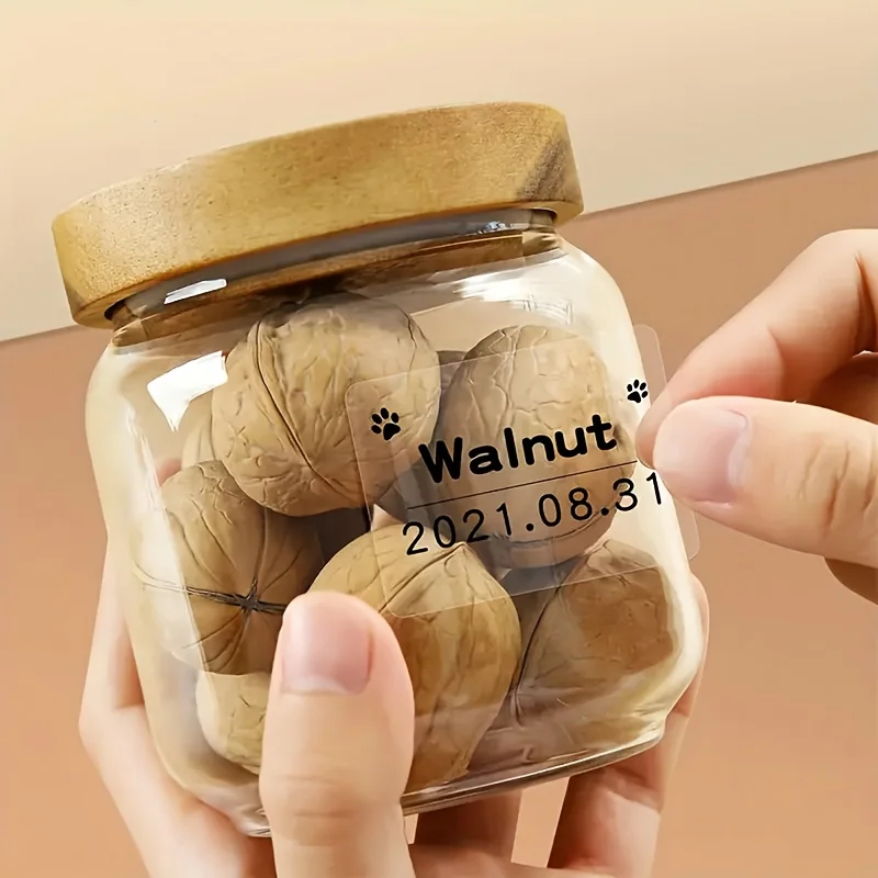 ورق حراري شفاف 40 × 30 مم، 230 ورقة/لفة، مناسب لطابعات الملصقات Phomemo M110/M221 لتغليف الهدايا، بطاقات شكر