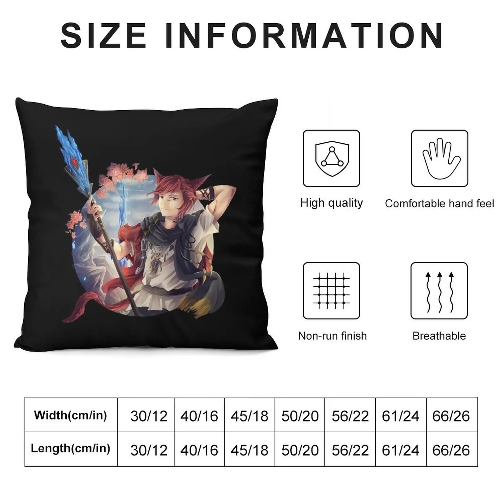 FFxiv G'Raha Throw Pillow sleeping pillows Bed pillowcases pillow cover christmas bed pillows pillow