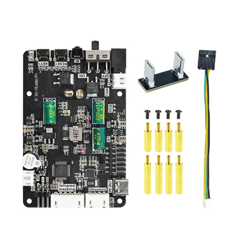 

Для Raspberry Pi 5, плата расширения, сенсорный модуль, привод с расширительными периферийными интерфейсами для робота-разработки DIY-AU32