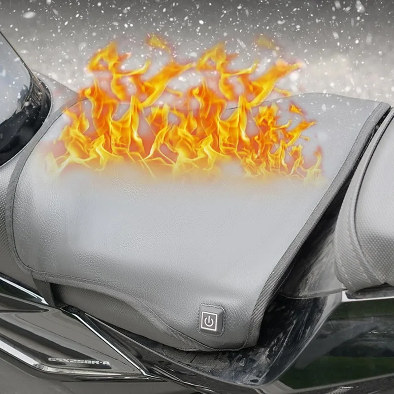 

12V Universal Heated Seat Cushion for Motorcycle ATV Raptor 700 R1200GS F800GS MT07 MT09 Winter Warmer Seat Cover Heated Pad