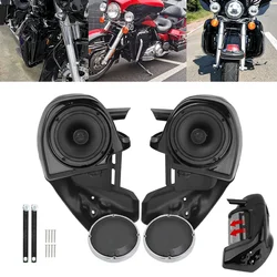 Motorcycle Lower Vented Leg Fairings Glove Box For Harley Touring 1983-2013 Road King Electra Road Street Glide Gloss Black