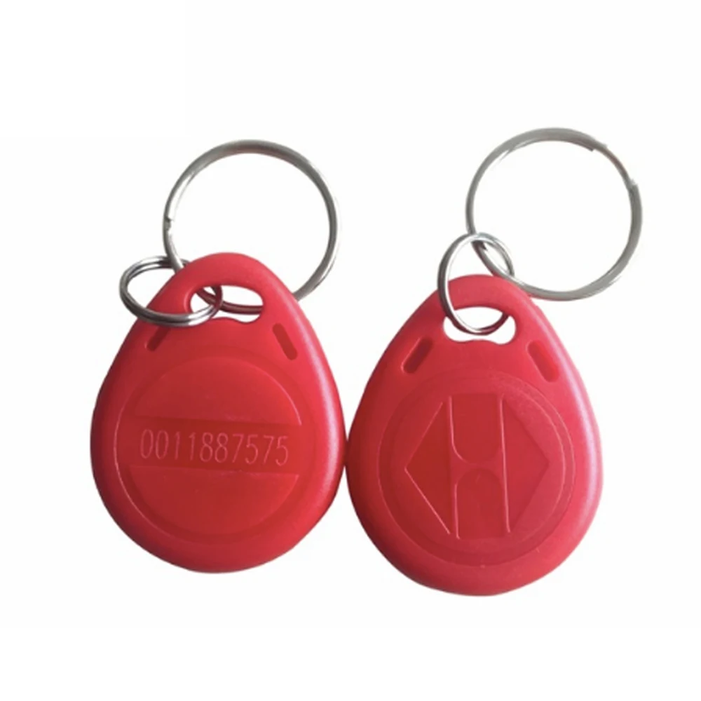 10pcs 125KHz RFID Keyfobs EM4100 TK4100 Key Tags Proximity Keychains 125K Read Only ID Token Door Entry Access Control Card Fobs