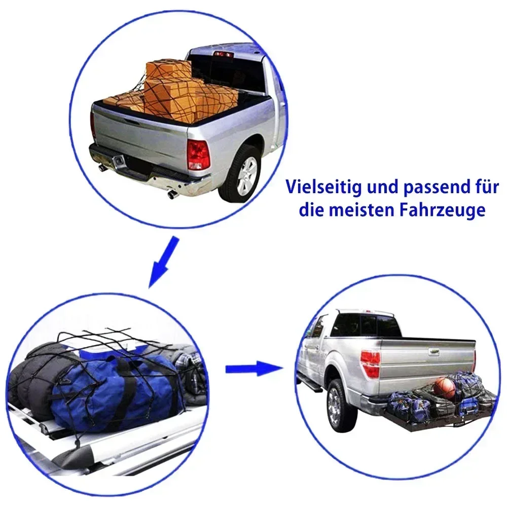 Dachgepäcknetz SUV Gepäckträger Netzabdeckung Dehnbar von 3 x 4 bis 6 x 8 Autoteile Auto-Aufbewahrungszubehör – Detail 8