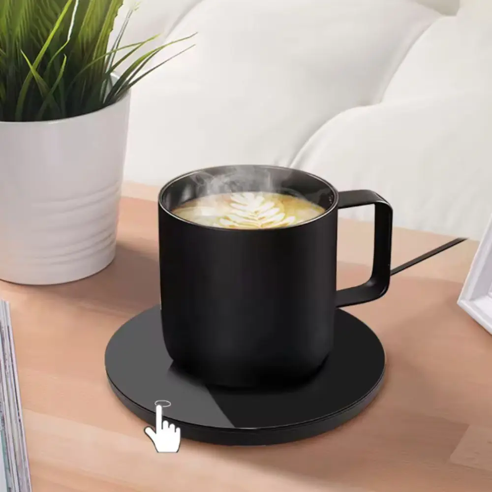 

USB Charging Electric Coffee Cup Heater Energy Saving Constant Temperature Thermostatic Coaster Round Cup Heating Pad Winter