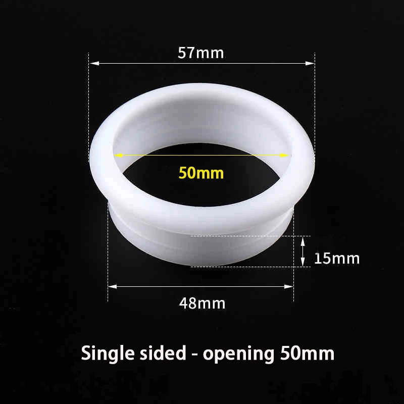 2/10Pcs Single/Double-Sided Plastic Water Outlet Drain Ring Water Pipe Hole Cover Decorative Cover Drain Ring Opening Cover Plug