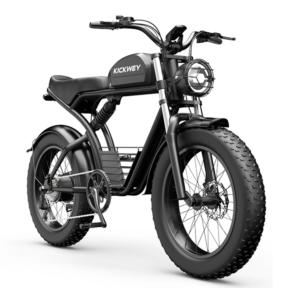 Kickwey K7 Adult Off-Road Ebike 1500W 7-Speed Electric Mountain Bicycle 48V 23Ah 20"X4" Fat Tire Electric Dirt Bike image 3