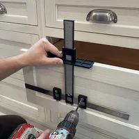 Handle Knob Template Locator Hole Punch Tool Location Drill Bit Drill Punch Locator Jig Drill Guide Cabinet for Woodworking