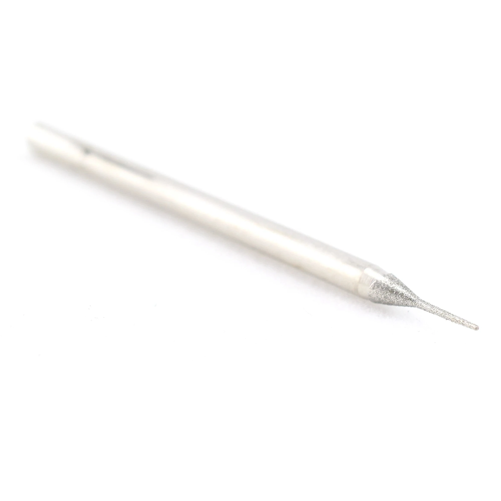 30 pezzi set di punte diamantate per molatura, gambo da 2,35 mm, punta conica, testa da 0,5 mm, strumento lapidario per gioielli, intaglio di pietra di vetro