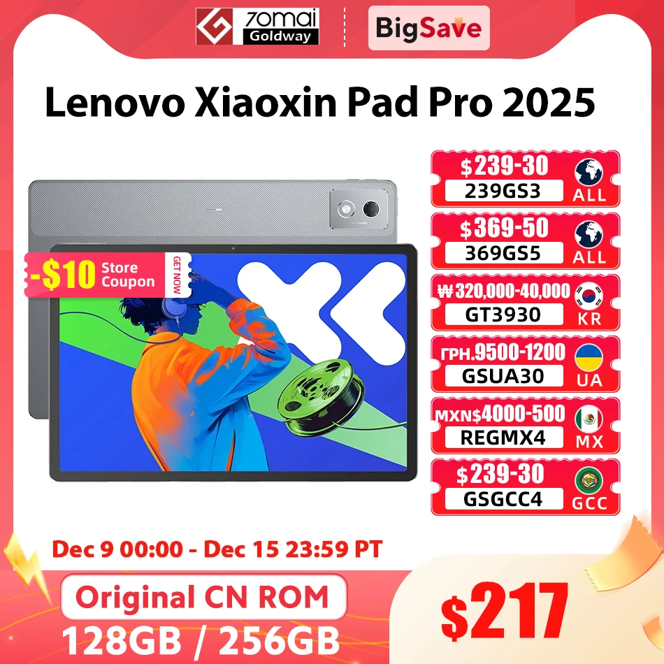 Lenovo Xiaoxin Pad Pro 2025 Dimensity 8300 128GB 256GB ROM 12.7'' LCD 144Hz 2.9K Display 10200mAh 45W Charger ZUI 16 PC Tablet