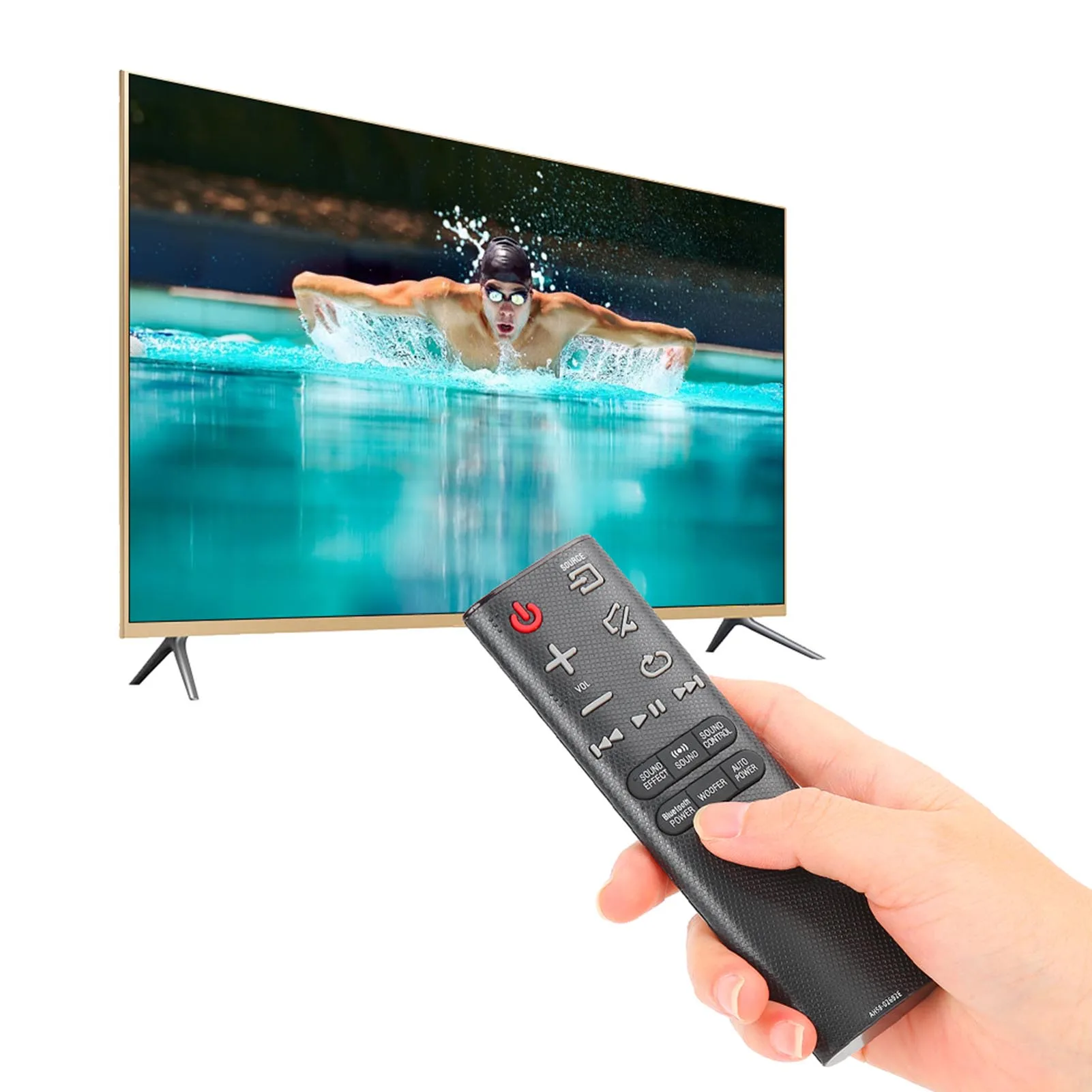 Controle remoto multifuncional com fio para subwoofer, controle remoto para barra de som de áudio Bluetooth Samsung Ps-Wj6000 Hw-J355 Hw-J450   ﻿