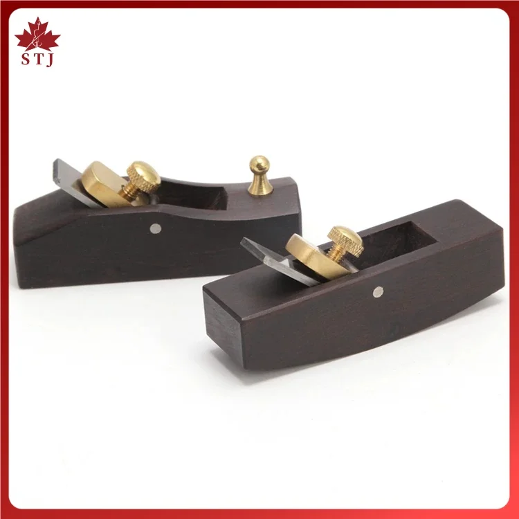Japanese Ebony Mini Plane Rounding Convex Bottom Cutter Curved Sole Planes Edge Wooden Planer 90mm, Carpenter Trimming Push Plan