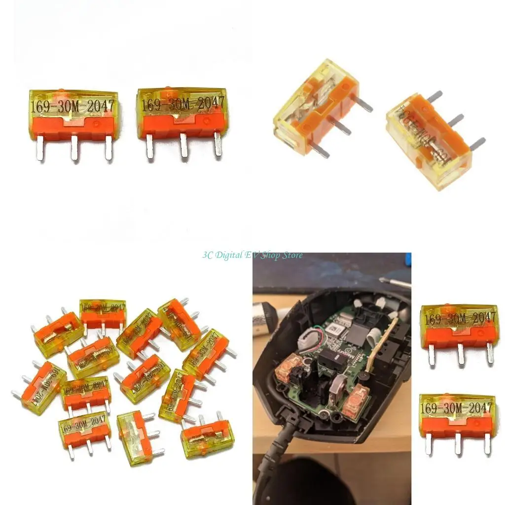 E74D 2Pcs New Original TTC Dustproof Gold Micro Switch 3pin Gold Alloy Contact 30M