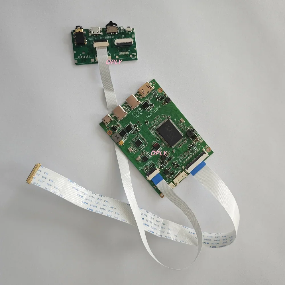 

2 TYPE C Mini HDMI-compatible Controllor board for N156HCA-EAB N156HCA-EN1 N156HCA 15.6" 1920×1080 LED panel EDP screen DIY