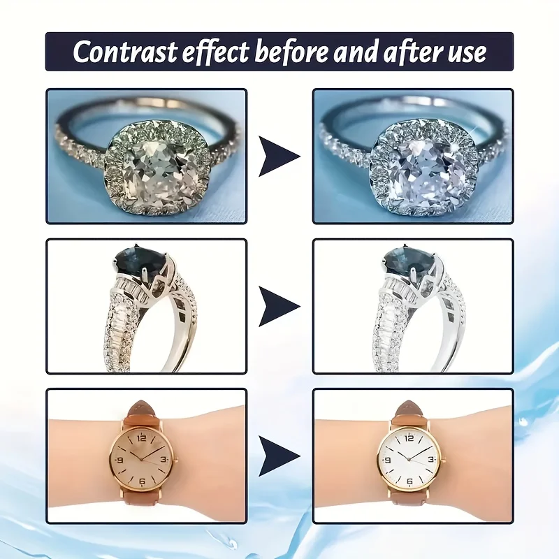 KJM 100ML Jewelry Polishing Spray Quick Sparkle Cleaner for Gold Silver Diamond - Ring Necklace Watch Bracelet Metal Surface