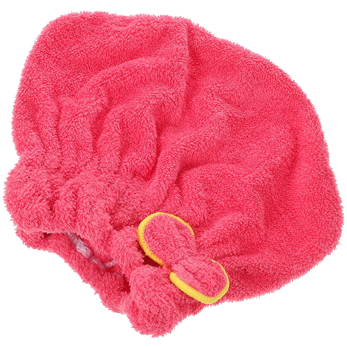 غطاء للشعر الجاف من الألياف الدقيقة لتجفيف الشعر، منشفة سريعة الامتصاص للحمام وغسل الوجه في صالة الألعاب الرياضية والسفر باللون الأحمر الوردي #6