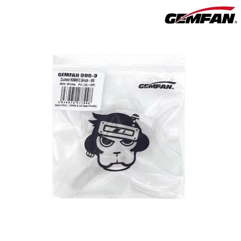 GEMFAN Qianfeng D90-3 3 folhas 3,5 polegadas duto invertido máquina de cruzamento modelo acessórios de aeronaves