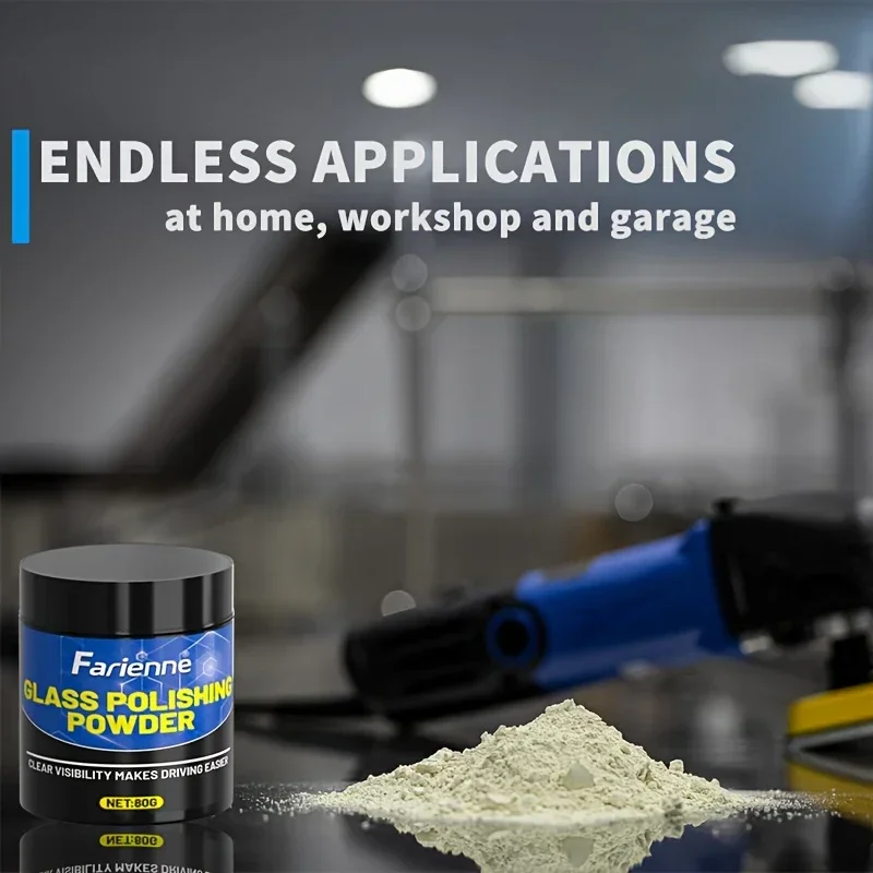ผงขัดกระจกขั้นสูง-ขจัดรอยขีดข่วนและจุด ขัดเงาอย่างรวดเร็ว เพิ่มความใสของกระจกรถยนต์และกระจก