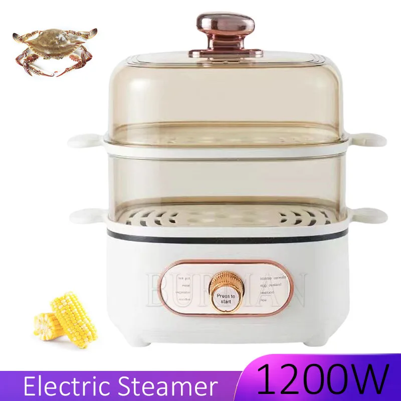 Electric Steamer 2 Layer Multifunctional Cooking Integrated Large Capacity Breakfast Machine Smart Reservation Steam Box