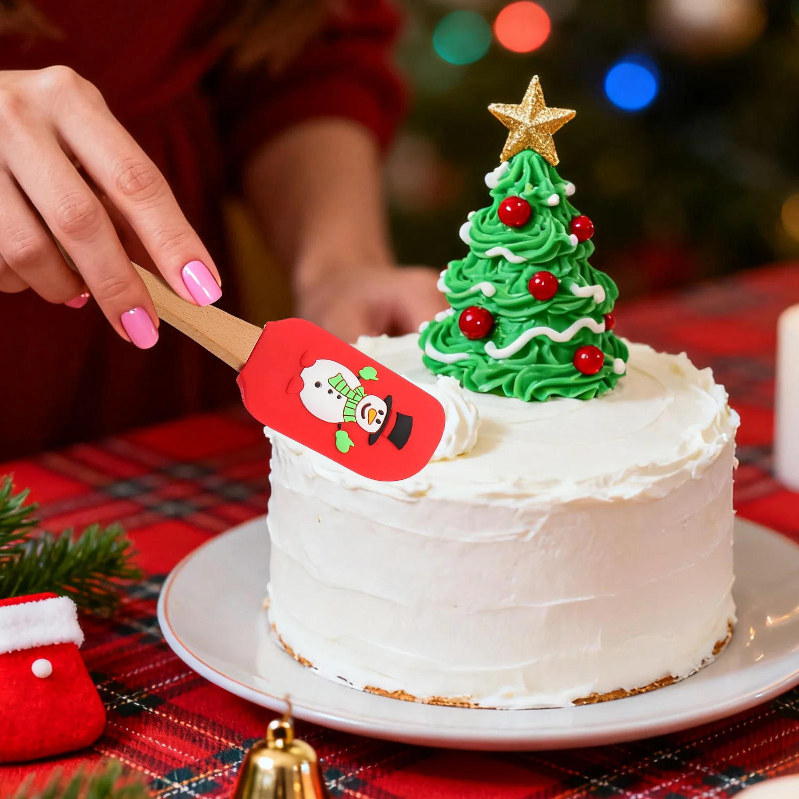 

5pcs Silicone Cream Scraper Baking Spatula Set Heat Resistant Kitchen Tools For Cake Butter Scraping Reusable Baking Accessories