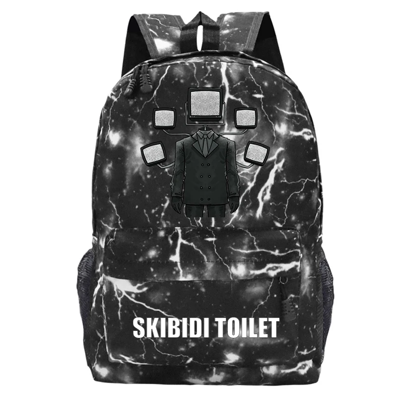 Sac à dos de toilette de jeu Skibidi pour enfants, sacs d'école de dessin animé pour garçons et filles, sac de voyage pour adolescents, sac à dos de sport, cadeaux pour enfants