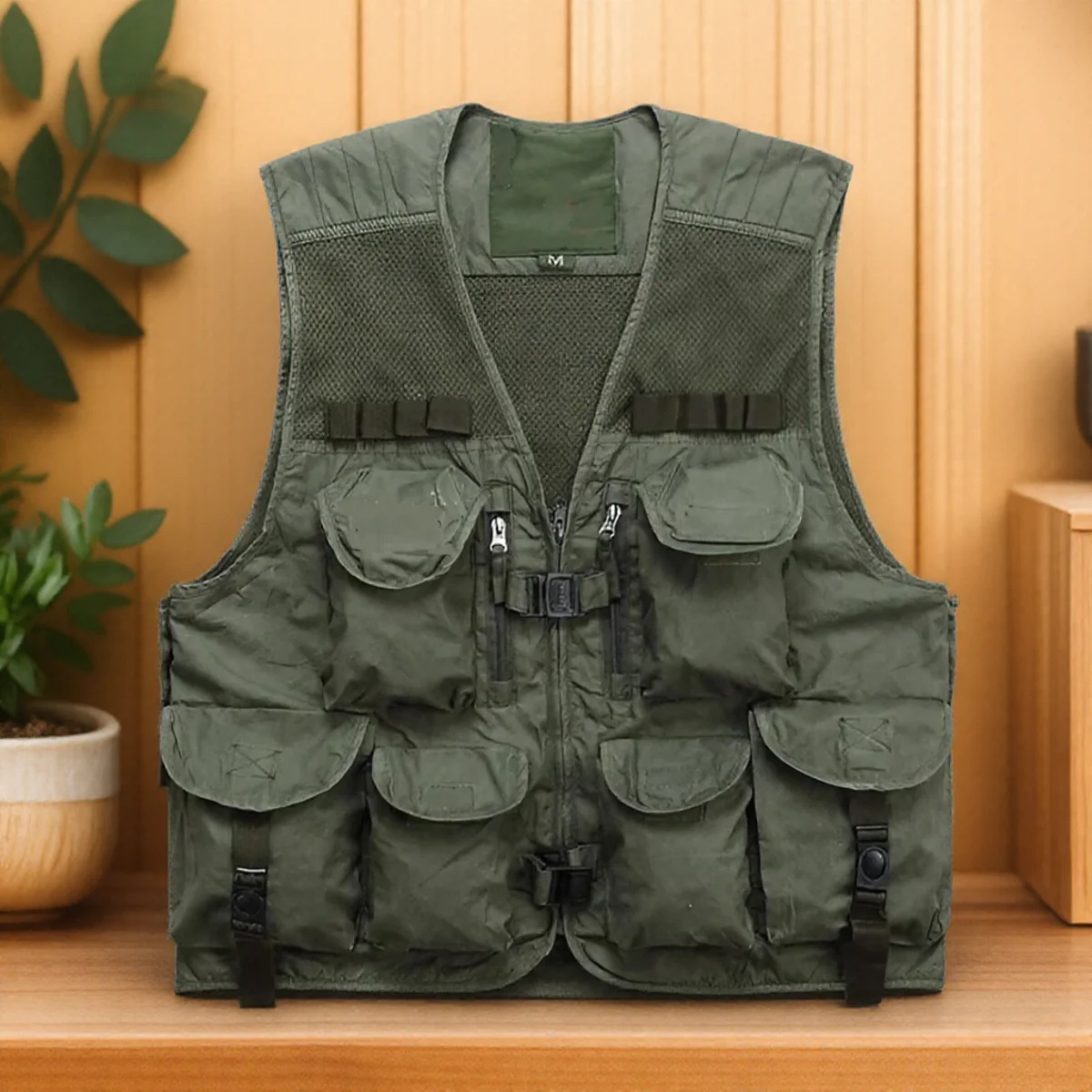 

Men's Fishing Vest with 10 Pockets Lightweight Breathable Mesh Durable Outdoor Gear for Fishing and Hunting