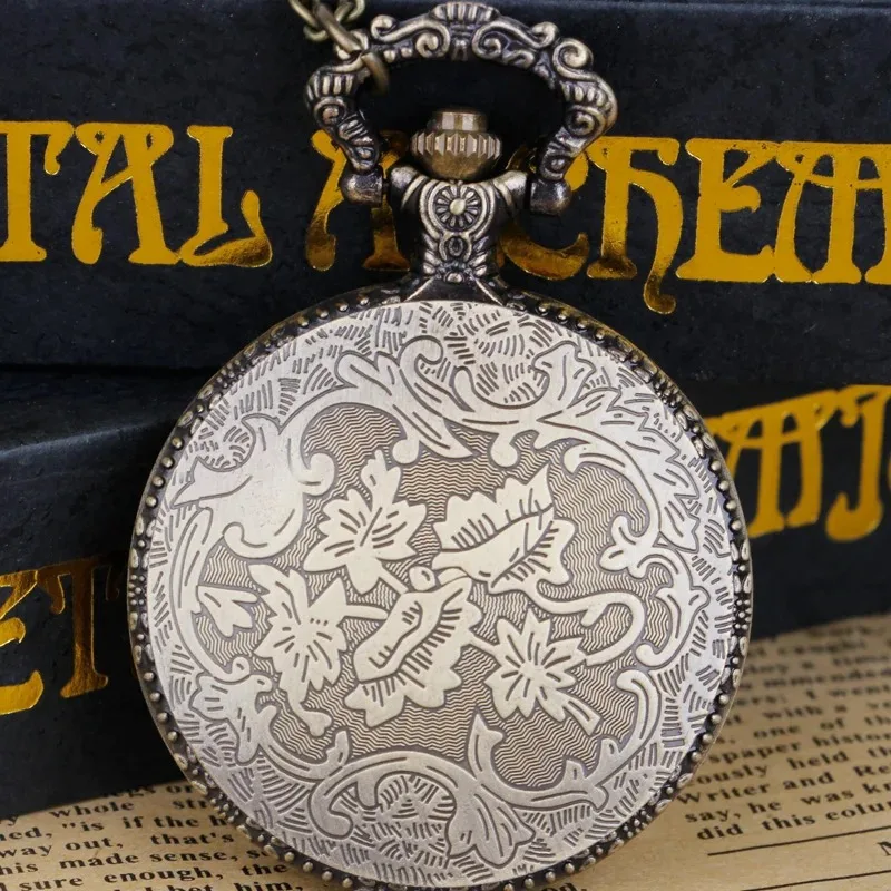 빈티지 1903 텐트 자동차 패턴 석영 주머니 시계 목걸이 디지털 펜던트 체인 여성을위한 독특한 시계 쥬얼리 선물 남성