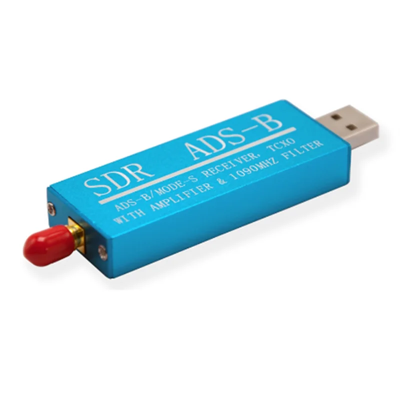 ABSQ-RTL2832U ADS-B Mode-S USB SDR TV Receiver Built-In RF Amplifier 1090Mhz Bandpass Filter Radio SDR Band TV Scanner Tuner Dur