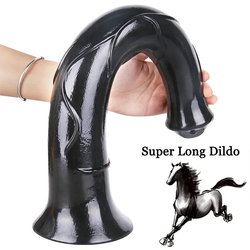 16 in Huge Animal Dildo Horse Penis For Women Lesbian Gay Anal Dildos G Spot Fetish Super Long Anal Sex Toys Female Masturbators