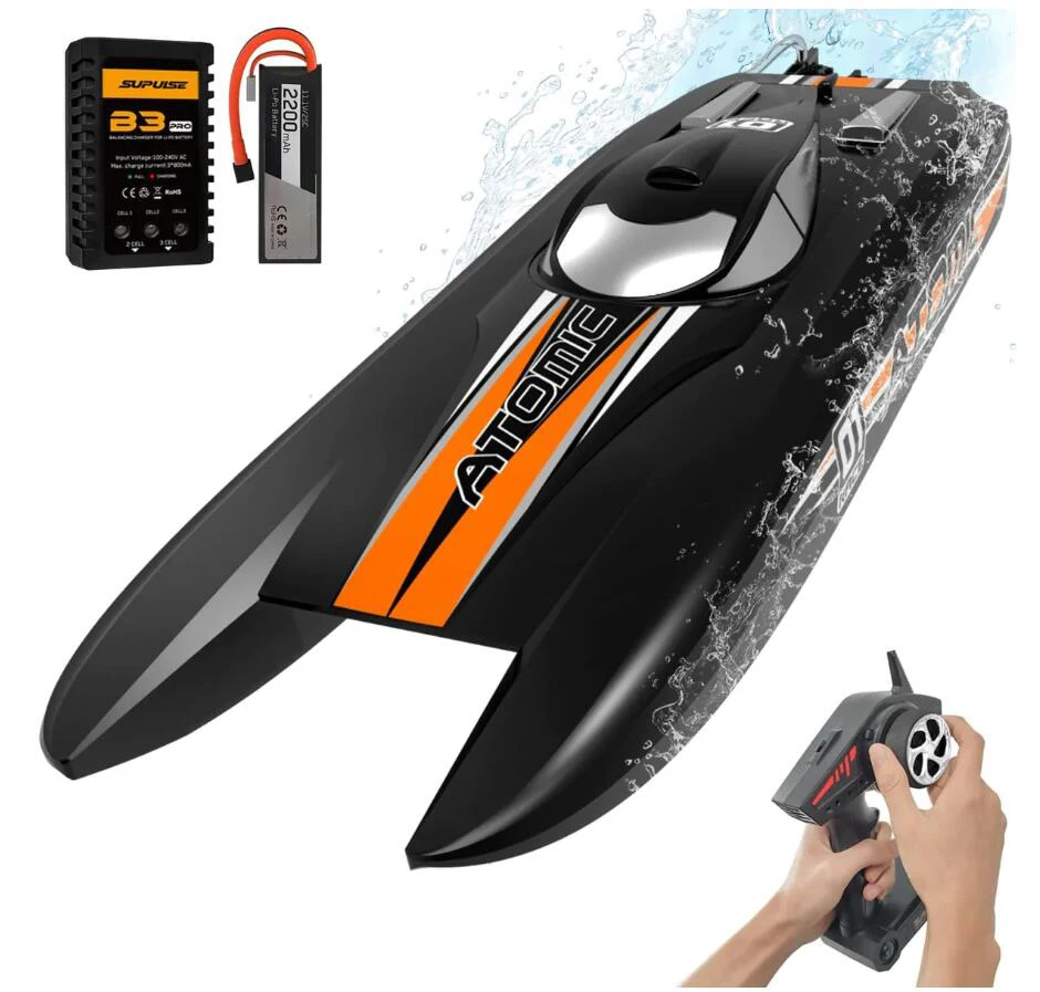 

Volantexrc Brushless Atomic RTR 2.4G 792-6 RC Boat 60km/h Waterproof Reverse Water-Cooled ABS Unibody Hull Vehicles Models Toys