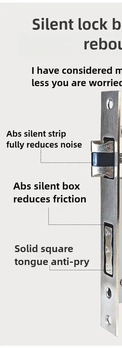 

Universal Door Lock Split Lock Silent Modern Simple Door Handle Indoor Household 38-45mm Thick Door Handle Locks