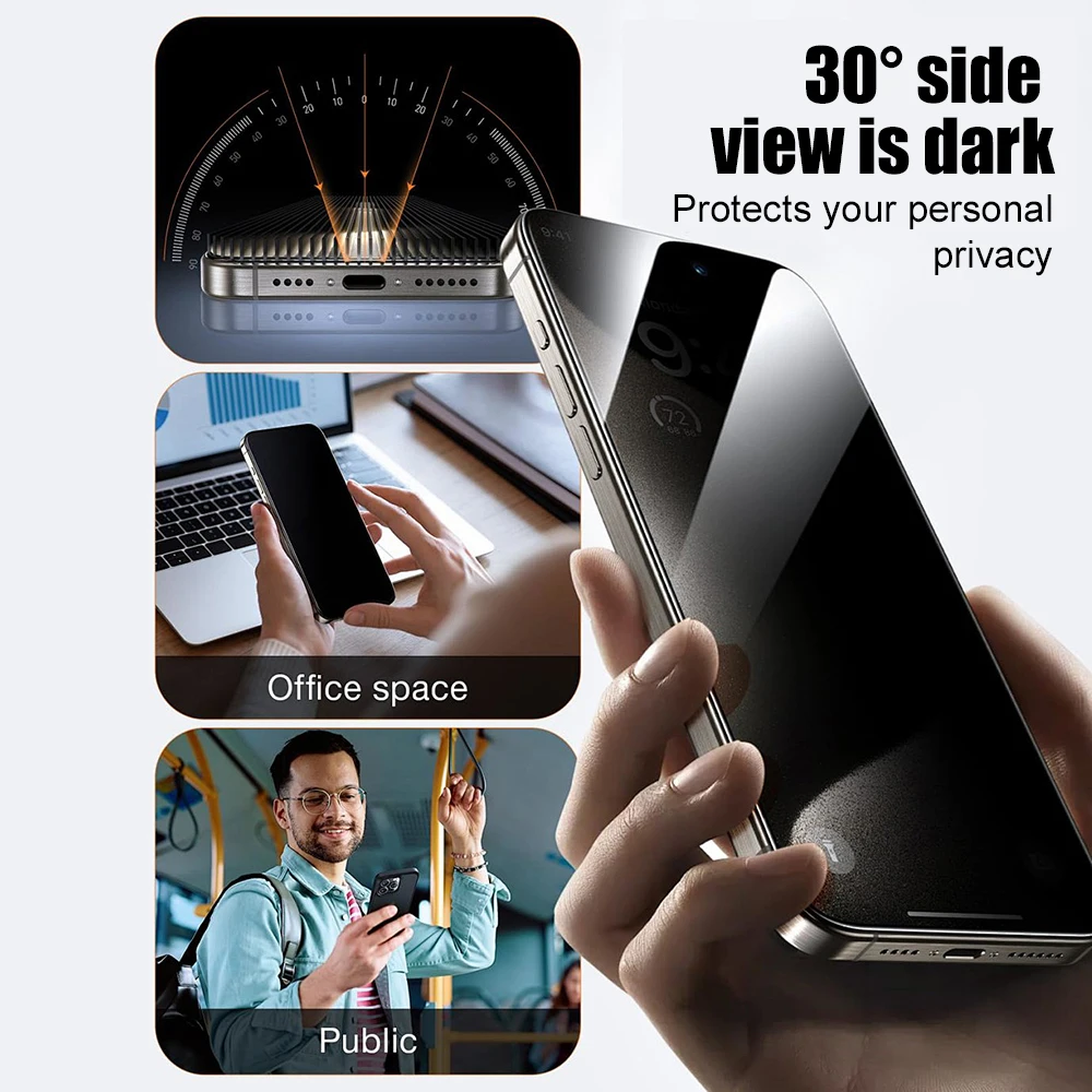 1/2PCS Anti-Spy Privacy Screen Protector For Google Pixel 10 Pro 9 Pro 10 9 Full Cover 9H Tempered Glass Film Fingerprint Unlock
