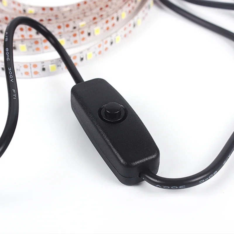 USB LED Strip Lights 2835 DC5V With Switch Flexible Lamp Tape Ribbon TV Desktop Computer Screen Background Lighting Home Decor