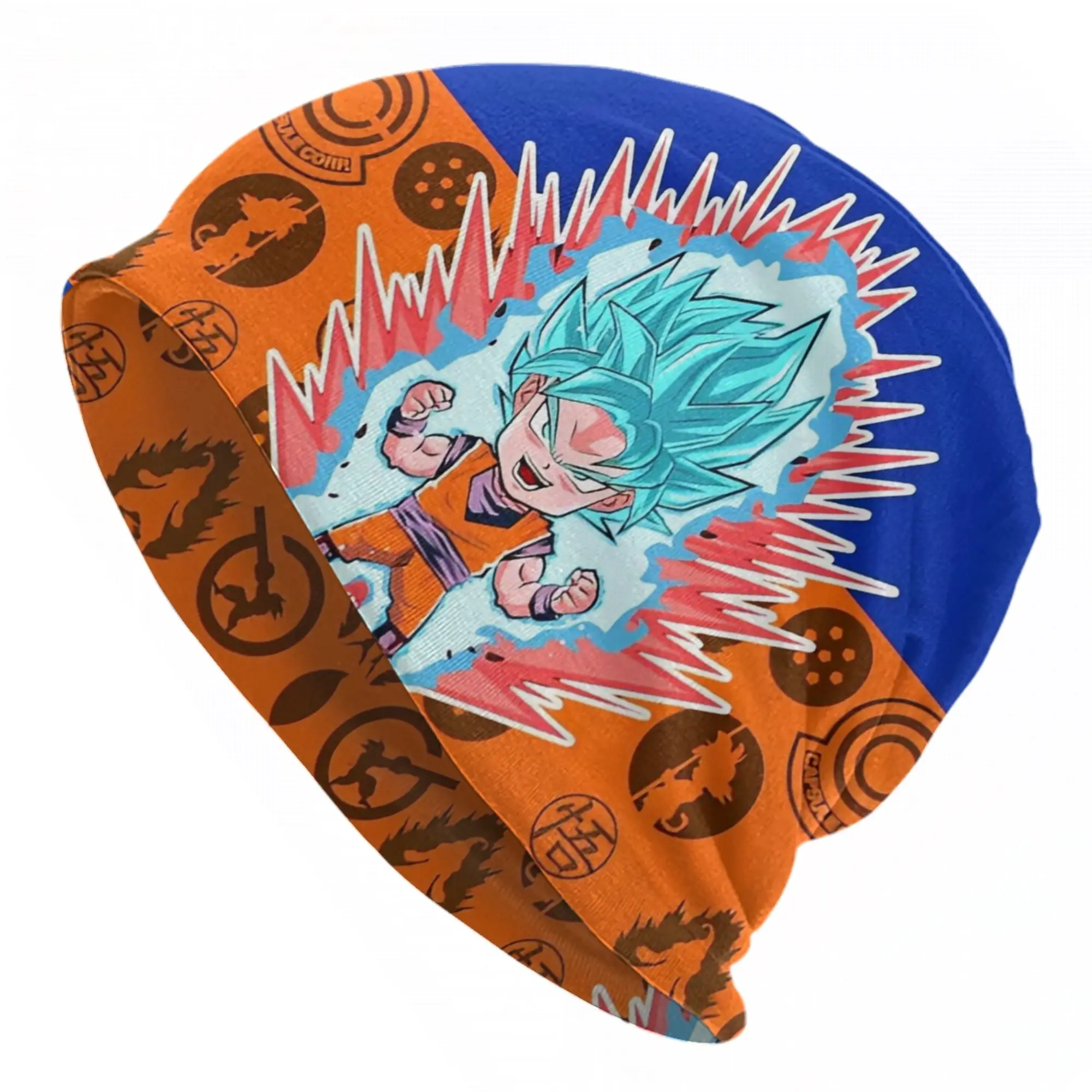 

Кепка Dragon Ball Z Super Saiyan Vegeta, повседневная осенне-зимняя лыжная шапка-бини, теплая эластичная шапка-бини на весну