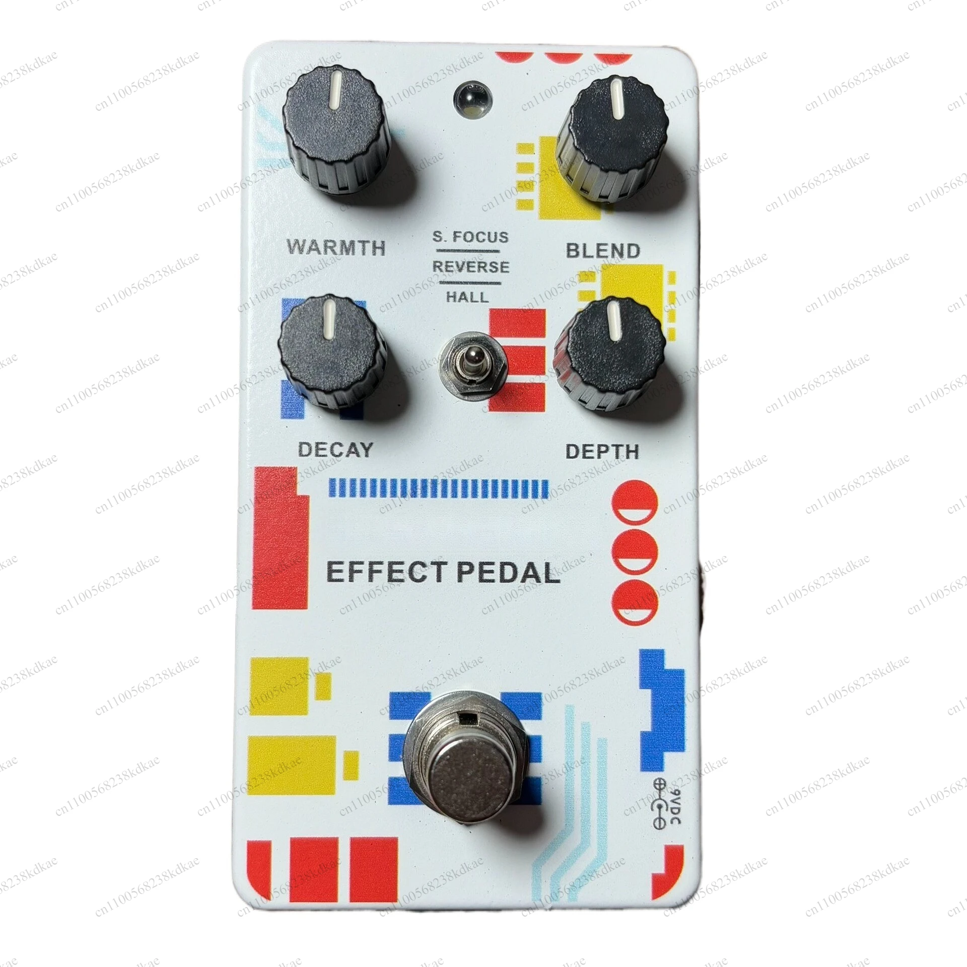 Portable Guitar Reverb Modulation Effect Unit Mini Single Stompbox Multi Tone Shaping Accessory ForElectric Guitar Daily Playing