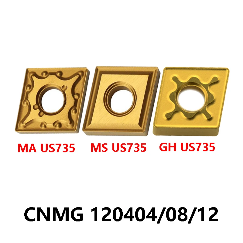 

CNMG120408-MA US735 CNMG120412-MS-GH CNMG120404-GM MC7025 100% Original Carbide Inserts For Stainless CNMG 120408 120404 120412