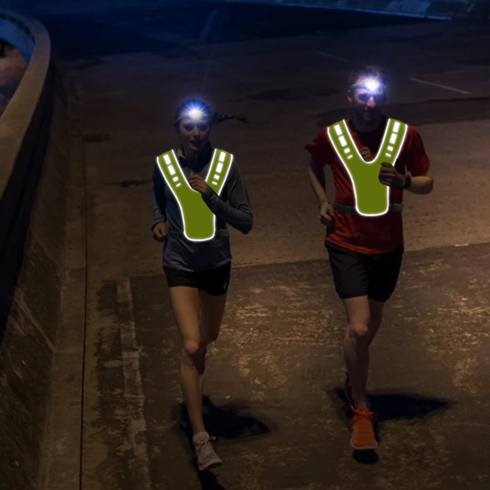 Motorcycle Safety Jacket Breathable Visible Reflective Vest Adjustable  Reflective Vest for Outdoor Night Riding