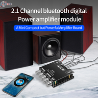 ZK-MT21 Channel Bluetooth 5.0 2.1 Subwoofer Amplifier Board 50W*2 +100W Power Audio Stereo Amplifier Board Bass AMP AUX