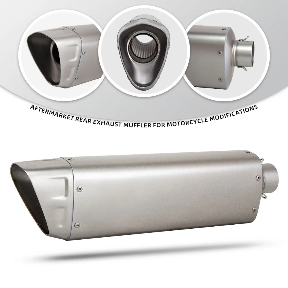 

51mm Universal motorcycle exhaust muffler sports racing tailpipe For CRF1100L XMAX 400 MT-09 990 Duke RS660 R1M ZX-6R CBR650R