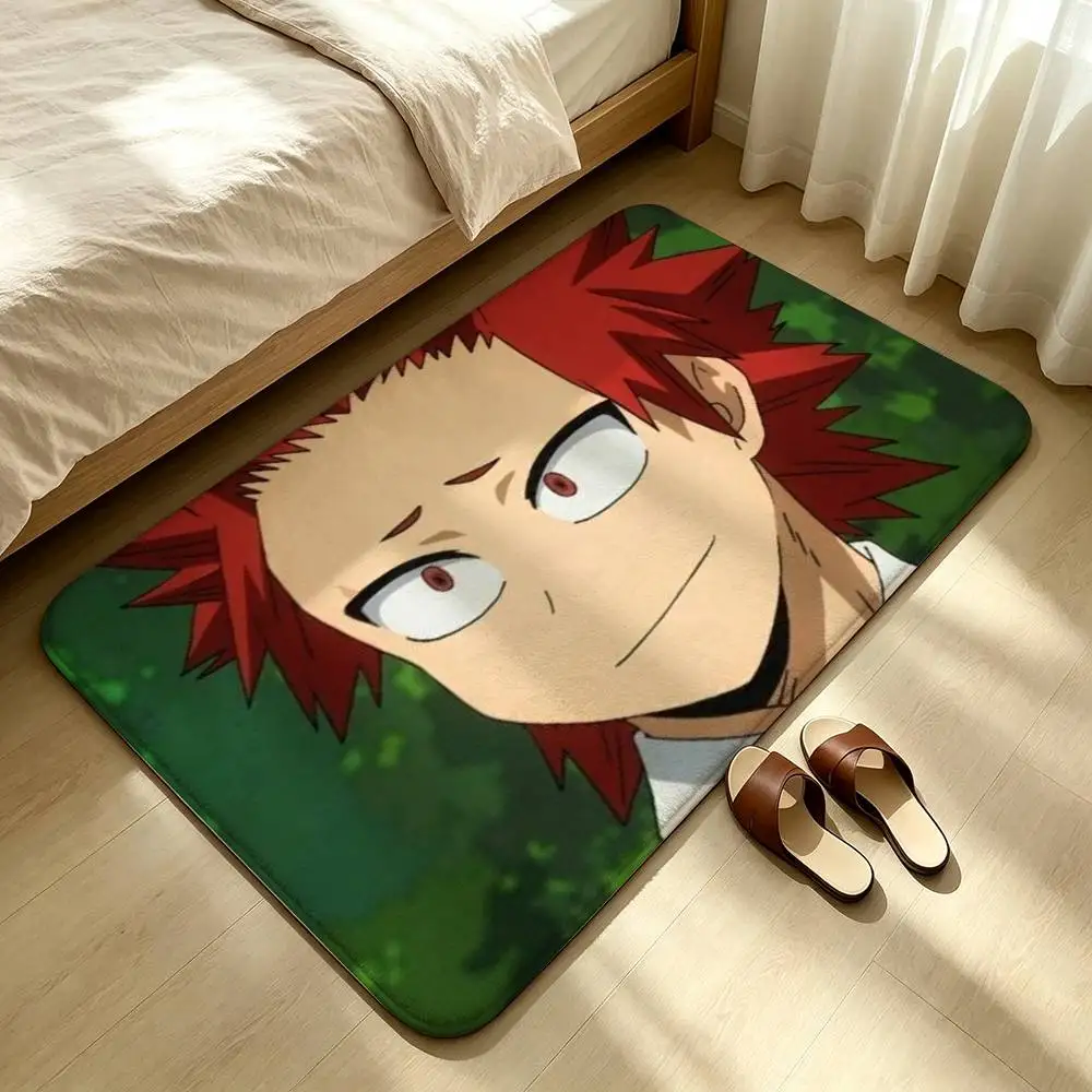E-Eijiro K-Kirishima Cartoon Shower Room Absorbent Small Floor Mat Soft Comfortable Decorative Foot Mat