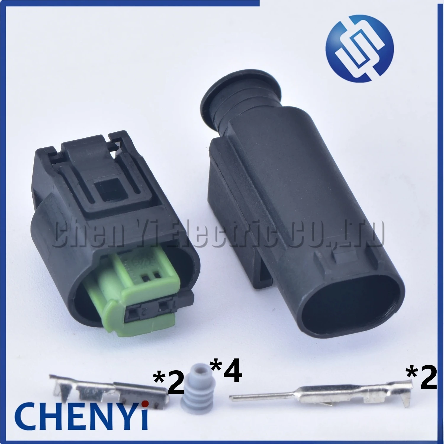 2 conjuntos de 2 pinos macho ou fêmea conector de temperatura ao ar livre soquete sensor de oxigênio automático plug 1- 967570 -3 1- 967644 -1 8E 0973202