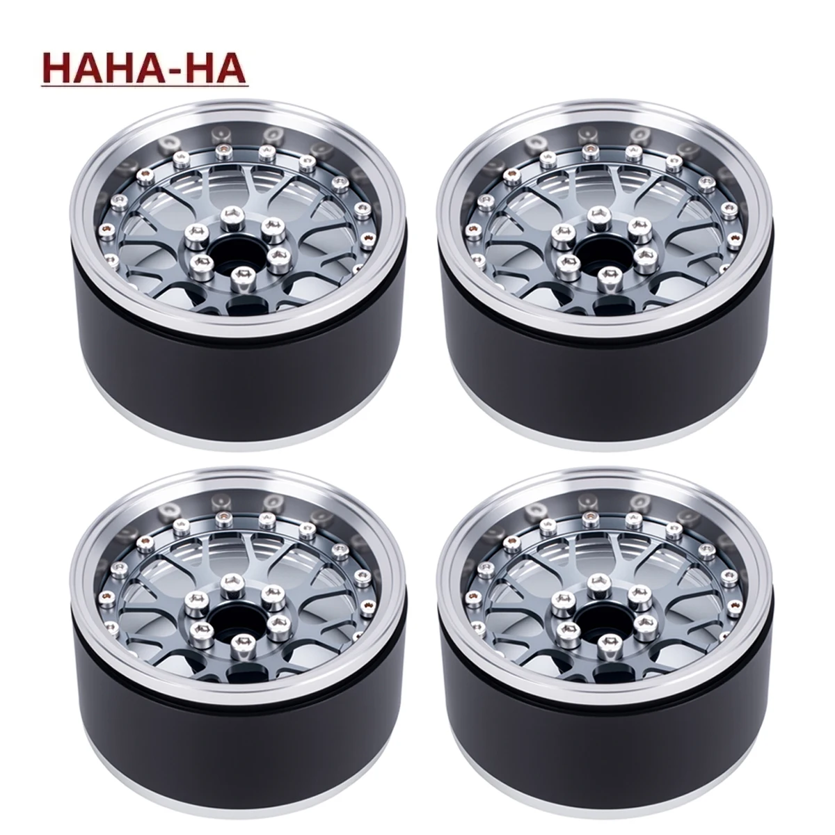 2.2 Inch Aluminum Beadlock Wheels Rim Hub for 1/10 RC Crawler Car Axial SCX10 90046 Wraith Capra TRX4 TRX6 D90 Upgrade Parts