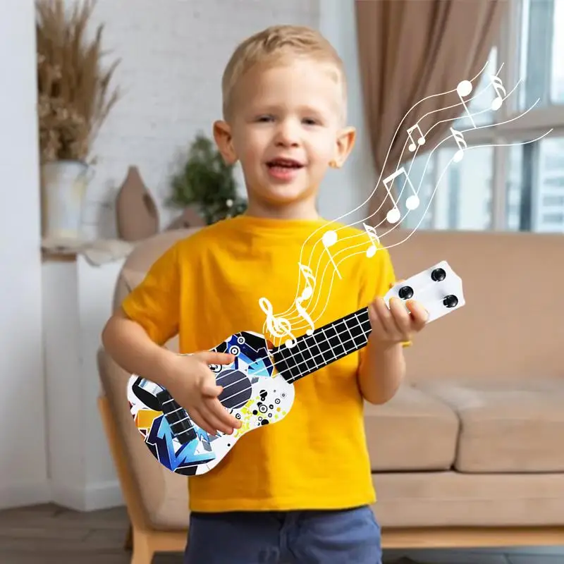 Kids Ukulele Guitar 4 Strings Mini Guitar Anti-Impact Mini Learning Musical Instrument For Preschool Children Kids Girls