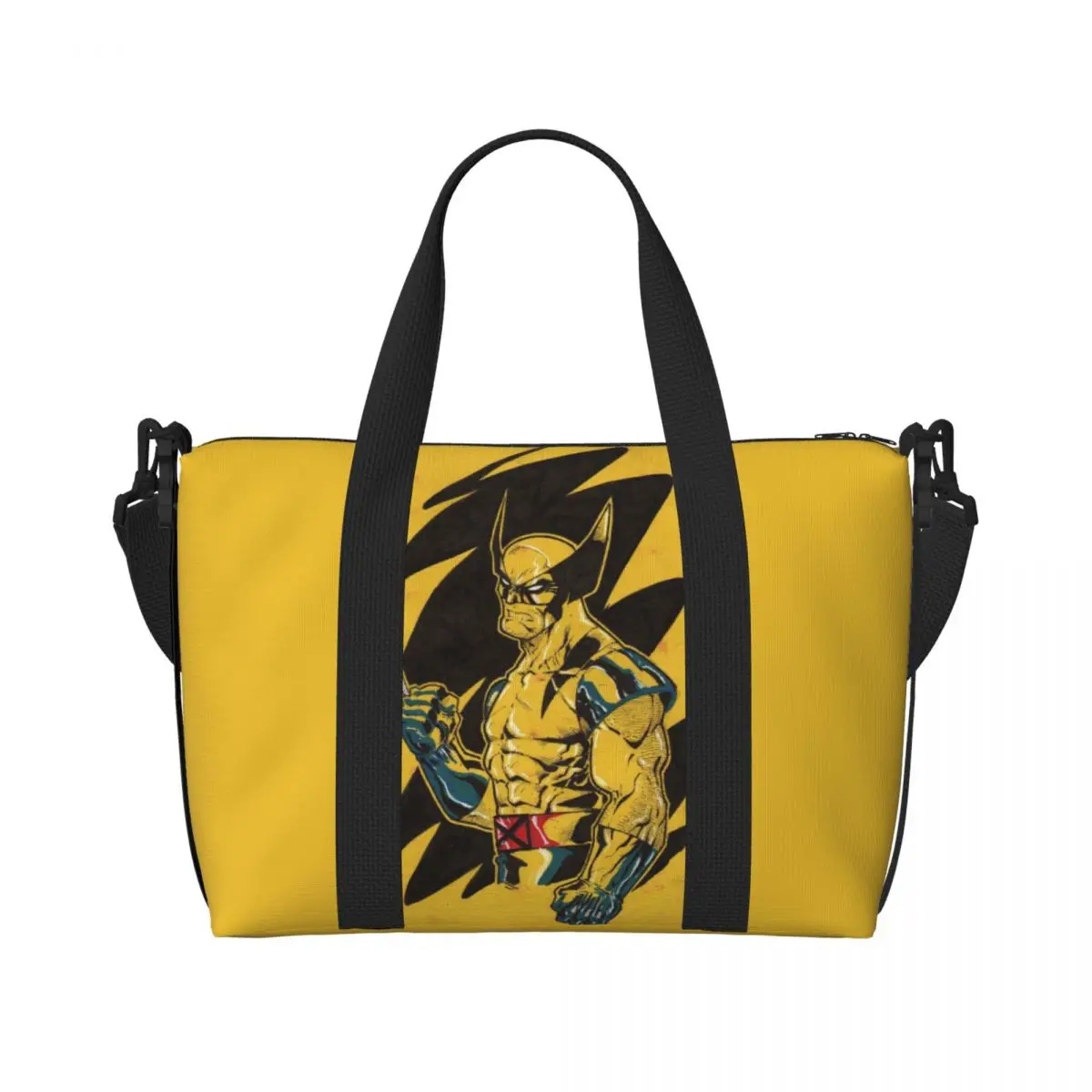 Custom Deadpool Poster Tote Bag Women Large Capacity Beach Gym Travel Bags