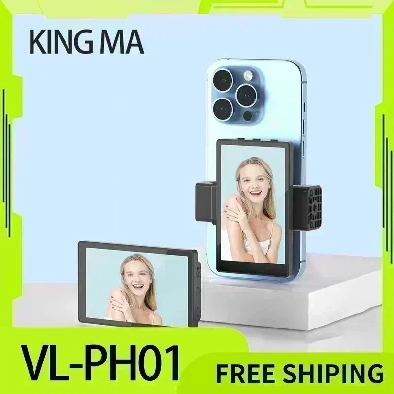 Kingma Smartphone Vlog Selfie Monitor Scherm Magnetische Telefoon Achteruitrijcamera Voor Selfie Vlog Livestream Voor Android Iphone Custom